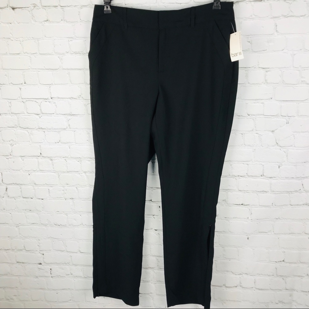 NWT Macy’s Straight Leg Zippered side Slit pant